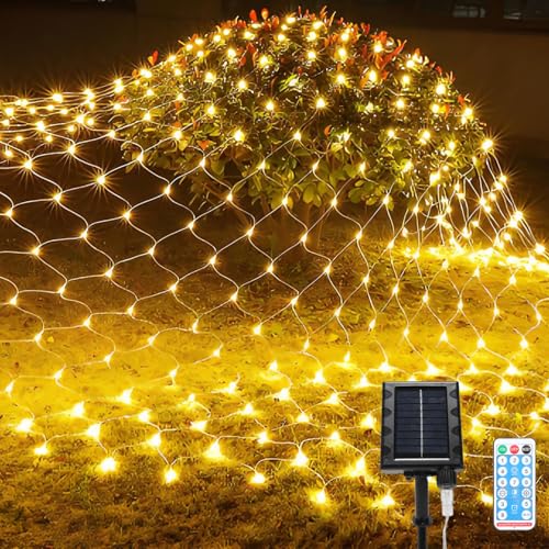 Eulenke lichternetz solar 1,5x1,5m, 120 LEDs Warmweiß Energieeinsparung lichternetz mit Fernbedienung, Helligkeit einstellbar, 8 Modi + Memory-Funktion, IP44, Lichtempfindlich Kontrolle Eulenke lichternetz solar 1,5x1,5m, 120 LEDs Warmweiß Energieeinsparung lichternetz mit Fernbedienung, Helligkeit einstellbar, 8 Modi + Memory-Funktion, IP44, Lichtempfindlich Kontrolle von Eulenke