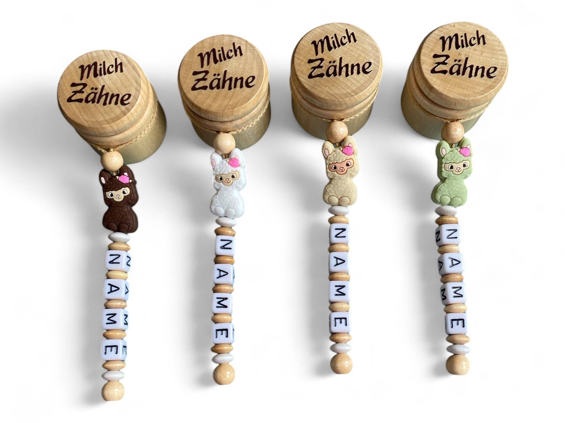 Milchzahndose Mit Namen, Zahndose Alpaka Personalisierbar, Individualisierbar Milchzahndose Mit Namen, Zahndose Alpaka Personalisierbar, Individualisierbar von EulenshopVonBiene