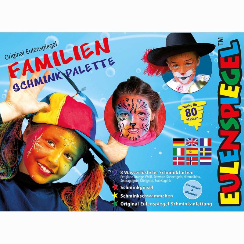 Familien Schminkpalette Familien Schminkpalette von Eulenspiegel