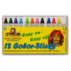 Schminkstifte Color-Sticks 12 Stück Schminkstifte Color-Sticks 12 Stück von Eulenspiegel