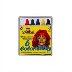 Schminkstifte Color-Sticks 6 Stück Schminkstifte Color-Sticks 6 Stück von Eulenspiegel