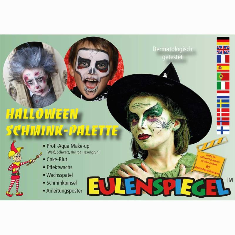 Schminkpalette Halloween von Eulenspiegel