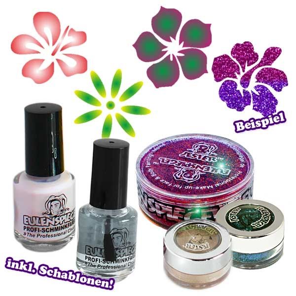 "Zauberblüten" Glitzer Tattoo-Set, 9-teilig "Zauberblüten" Glitzer Tattoo-Set, 9-teilig von Eulenspiegel