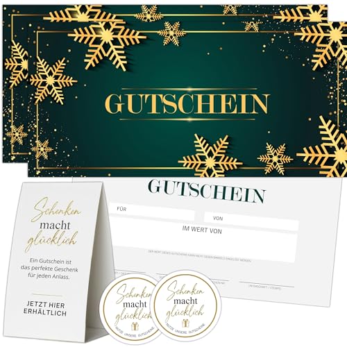 40 Blanko Gutscheine zu Weihnachten zum selber Ausfüllen | Premium Papier | Gutscheinkarten Geschenkgutscheine Gastro Restaurant Gutschein Vorlage 40 Blanko Gutscheine zu Weihnachten zum selber Ausfüllen | Premium Papier | Gutscheinkarten Geschenkgutscheine Gastro Restaurant Gutschein Vorlage von Eummel