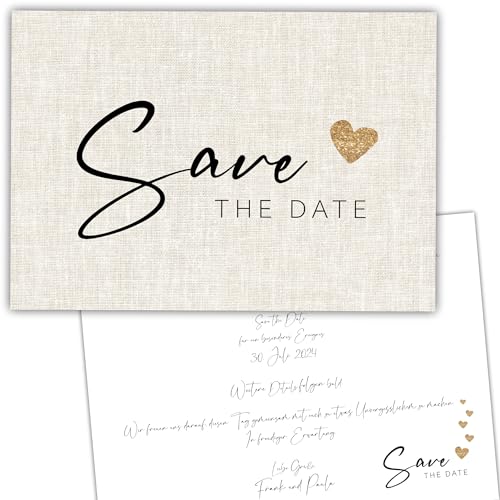 Eummel 25 Zauberhafte Save the date Karten für Hochzeit Geburtstag Taufe Silberhochzeit Einladung Hochzeitsfeier von Eummel
