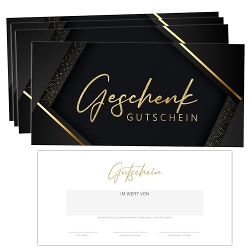 Blanko Gutschein‑Karten DIN Lang (25 Stk) – 260 g Premium‑Chromokarton – Wertgutscheine zum Ausfüllen für Beauty, Wellness, Friseur, Restaurant & lokale Dienstleister | Gutscheine Vorlagen von Eummelchen