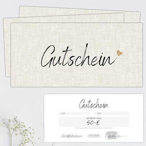 EUMMELCHEN® 25 blanko Gutscheine zum selbst ausfüllen für Ihre Kunden | Nagelstudio Friseur Kosmetik Massage Restaurant| Geschenkgutscheine für Kunden Gutscheine Vorlagen Gutscheinkarten von Eummelchen