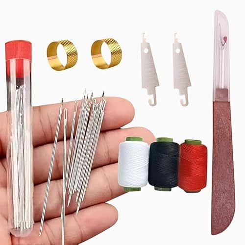37PCS Sewing Tool Set,Needles Thread Hand Repair Tools,Portable DIY Hand Made Craft Set,Needle and Thread Kit, Sewing Working Kit for Beginners, Professional DIY Lovers (1 Set) von Eunmsi