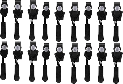 Zipper Repair Replacement Kit, Universal Instant Zipper Fix Sliding Teeth Screw Head with 3 Different Sizes, Zipper Repair Kit, Zip Slider Repair Instant Kit (18 pcs) von Eunmsi