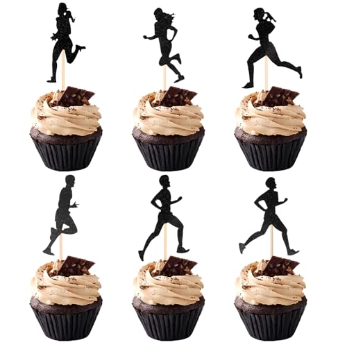 Cupcake-Aufsätze, Motiv: laufende Cupcake-Aufsätze, Sport-Kuchendekorationen, Fitness-Thema, Marathon-Themen-Dekorationen für Geburtstagsparty, Kuchendekorationen, 24 Stück Cupcake-Aufsätze, Motiv: laufende Cupcake-Aufsätze, Sport-Kuchendekorationen, Fitness-Thema, Marathon-Themen-Dekorationen für Geburtstagsparty, Kuchendekorationen, 24 Stück von EupHHonycs