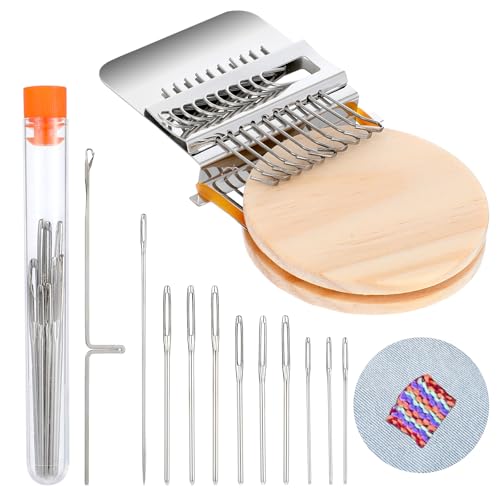 Kleiner Webstuhl für Das Weben, Speedweve Type Weave Tool, Stopfmaschine Webstuhl-Kit, Speedweve Loom aus Holz, DIY Holz Weben Small Loom, für Heimwerker, Flicken, Nähen, 10 Haken Kleiner Webstuhl für Das Weben, Speedweve Type Weave Tool, Stopfmaschine Webstuhl-Kit, Speedweve Loom aus Holz, DIY Holz Weben Small Loom, für Heimwerker, Flicken, Nähen, 10 Haken von EupHHonycs