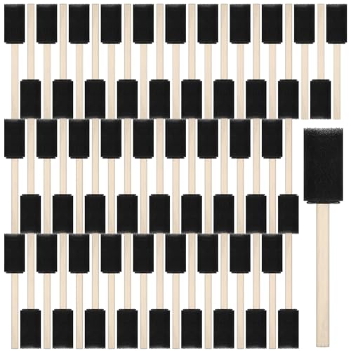 Schaumstoff-Pinsel-Set, 200 Stück, 2,5 cm Schwammpinsel mit Holzgriffen, Großpackung Malschwämme zum Malen, Flecken, Lackieren, Acryl, Finishing DIY Handwerk Schaumstoff-Pinsel-Set, 200 Stück, 2,5 cm Schwammpinsel mit Holzgriffen, Großpackung Malschwämme zum Malen, Flecken, Lackieren, Acryl, Finishing DIY Handwerk von EupHHonycs