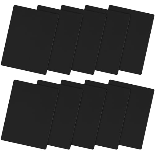 Euqvunn Nylon Flicken Selbstklebend, 10 Stück Zelt Flicken Selbstklebend (20cm x 15cm), Schweres Nylon, Wasserabweisend, flicken selbstklebend stoff für Zelte, Jacken, Rucksäcke (Schwarz) von Euqvunn