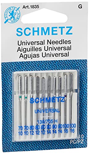 Euro-Notions Universal Machine Needles-Size 70/80/90/100 10/Pkg, Other, Multicoloured, 2.5 x 7.71 x 11.52 cm von Euro-Notions