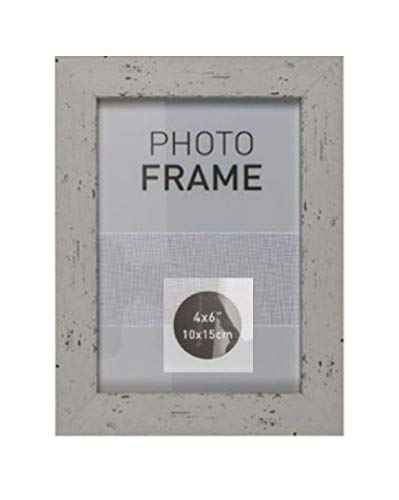 EuroDiscount Bilderrahmen Fotorahmen Kunststoff Rahmen in Holz vintage Optik für Bildformat 10 x 15 cm 1 Stück, Farbe:Weiß EuroDiscount Bilderrahmen Fotorahmen Kunststoff Rahmen in Holz vintage Optik für Bildformat 10 x 15 cm 1 Stück, Farbe:Weiß von EuroDiscount