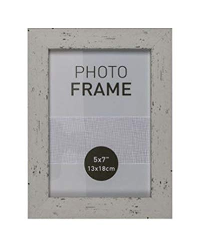 EuroDiscount Bilderrahmen Fotorahmen Kunststoff Rahmen in Holz vintage Optik für Bildformat 13 x 18 cm 1 Stück, Farbe:Weiß EuroDiscount Bilderrahmen Fotorahmen Kunststoff Rahmen in Holz vintage Optik für Bildformat 13 x 18 cm 1 Stück, Farbe:Weiß von EuroDiscount