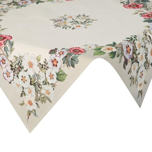 Eurofirany 4039/NAT Tischtuch Tischdecke 100x100 cm Beige Blumen Gobelin Rustikal Quadratisch Dekoration Landhaus Retro Deko Wohnzimmer Tischwäsche Tafeldecke Eurofirany 4039/NAT Tischtuch Tischdecke 100x100 cm Beige Blumen Gobelin Rustikal Quadratisch Dekoration Landhaus Retro Deko Wohnzimmer Tischwäsche Tafeldecke von Eurofirany