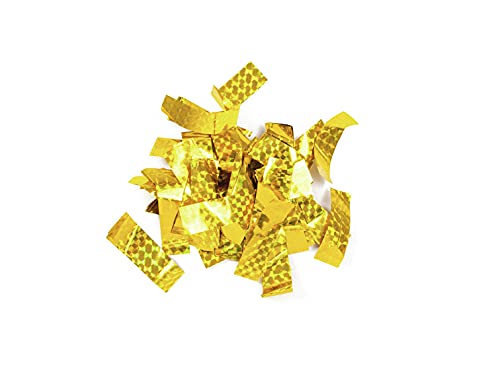 TCM FX Metallic Konfetti rechteckig 55x18mm, Gold, Lasereffekt von Eurolite