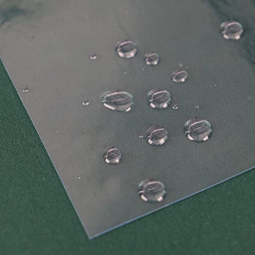 Durchsichtige tischdecke abwaschbar transparent Durchsichtig Garten Wasserabweisend Glasklar Schutzdecke Klarsichtfolie Meterware (140 x 180 cm) 0,2 mm Stark -Schnittkante von Euromat