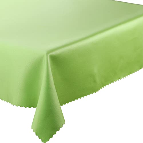 Tischdecke Fleckenresistente, Tischtücher abwaschbar Lotus Effekt, Auswahl an Farben und Größen (Grün, 80x80 cm) von Euromat