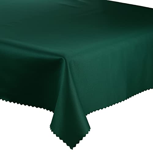 Tischdecke Fleckenresistente, Tischtücher abwaschbar Lotus Effekt, Auswahl an Farben und Größen (Grün Smaragd, 130x200 cm) von Euromat