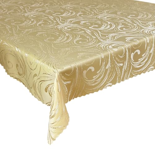 Tischdecke Fleckenresistente Tischtücher Abwaschbar Pflegeleicht Lotus Effekt Princess Gold 130x240 cm Tischdecke Fleckenresistente Tischtücher Abwaschbar Pflegeleicht Lotus Effekt Princess Gold 130x240 cm von Euromat