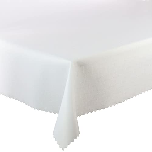 Tischdecke Fleckenresistente Tischtücher Lotus Effekt (Weiß, 100x100 cm) von Euromat