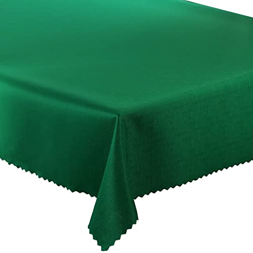 Tischdecke Fleckenresistente Tischtücher abwaschbar Lotus Effekt (Grün, 110x200 cm) von Euromat