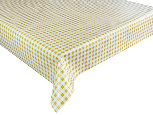 Wachstücher Tischdecke Wachstuch Gartentischdecke wasserdichte Abwaschbar Gelb Kariert C-16-5 240x140 cm Wachstücher Tischdecke Wachstuch Gartentischdecke wasserdichte Abwaschbar Gelb Kariert C-16-5 240x140 cm von Euromat