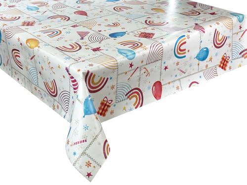 Wachstücher Tischdecke Wachstuch Gartentischdecke wasserdichte Abwaschbar Kindermuster Kinderparty Bunt 1187-1 50x140 cm Wachstücher Tischdecke Wachstuch Gartentischdecke wasserdichte Abwaschbar Kindermuster Kinderparty Bunt 1187-1 50x140 cm von Euromat