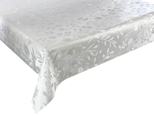 Wachstücher Tischdecke Wachstuch Gartentischdecke wasserdichte Abwaschbar Weiß Blumen Pearl ZG-7161A 160x137 cm Wachstücher Tischdecke Wachstuch Gartentischdecke wasserdichte Abwaschbar Weiß Blumen Pearl ZG-7161A 160x137 cm von Euromat
