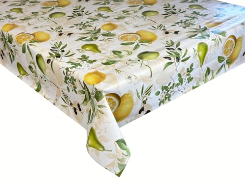Wachstücher Tischdecke Wachstuch Gartentischdecke wasserdichte Abwaschbar Zitronen Birne Sommer WF-6799C 200x140 cm Wachstücher Tischdecke Wachstuch Gartentischdecke wasserdichte Abwaschbar Zitronen Birne Sommer WF-6799C 200x140 cm von Euromat
