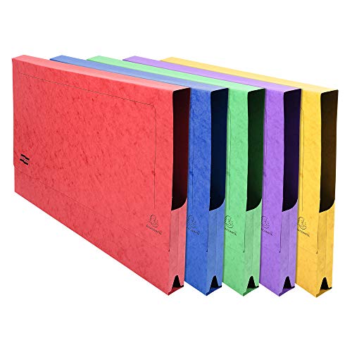 Exacompta 4780Z 25er Pack Dokumentenmappe Rückenbreite 32 mm für DIN A3 farbig sortiert Aktenmappe Zeichenmappe Exacompta 4780Z 25er Pack Dokumentenmappe Rückenbreite 32 mm für DIN A3 farbig sortiert Aktenmappe Zeichenmappe von Exacompta