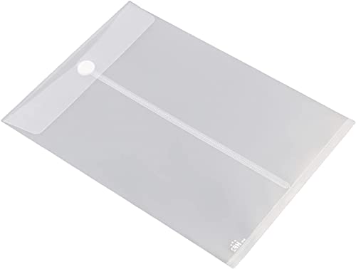 EUROPEL 10x Dokumententasche A4 Hochformat mit Klettverschluss – Hochwertige Klarsichthüllen & Projektmappen für Büro, Schule, Zuhause & Unternehmen – Dokumentenmappe Klar Weiß 179061 EUROPEL 10x Dokumententasche A4 Hochformat mit Klettverschluss – Hochwertige Klarsichthüllen & Projektmappen für Büro, Schule, Zuhause & Unternehmen – Dokumentenmappe Klar Weiß 179061 von Europel