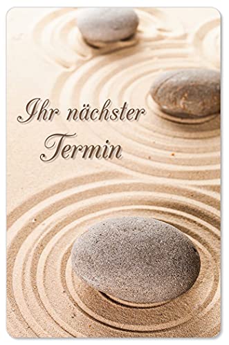 500 Terminkarten bedruckt mit Ihrer Adresse für Kosmetik Wellness Spa - Kein Stempel notwendig - Inkl. Kartenspender (Design #017) von Europrint24