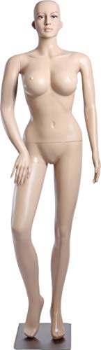 Schaufensterpuppe SF-24 mit 2 Lange Perücken gratis ,Brustumfang 96cm Metallplatte PE Plastik Schaufensterpuppe SF-24 mit 2 Lange Perücken gratis ,Brustumfang 96cm Metallplatte PE Plastik von Eurotondisplay