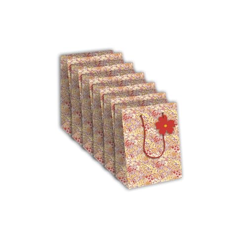 Clairefontaine 32463-3Cpack - Packung 6 Geschenktasche - Tüte Excellia, Kollektion Liberty, Format M (21,5x10,2x25,3 cm), 210g, geeignet für Geschenke, 1 Pack von Eurowrap