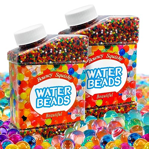 Eurtes 2 Stücke Wasserperlen, 100.000 Bunte Wasser Perlen, Wasserperlen für Pflanzen Ungiftig, Wiederverwendbare Water Beads für Pflanzen Gelperlen für Blumen und Pflanzen von Eurtes