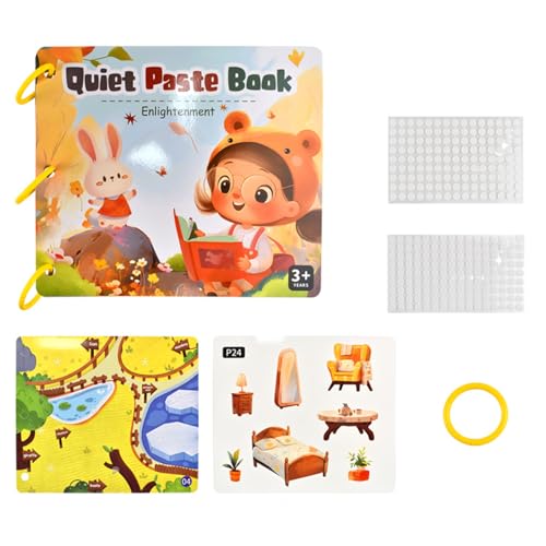 Euyehn Lernaufkleberbuch, Early Learning Sticker Book - Sensorisches Spielzeug Animal Sticker Book Vorschulaktivität - Kinderspielzeug interaktive Feinmotorik -Fähigkeiten Kinderhandwerk für Euyehn Lernaufkleberbuch, Early Learning Sticker Book - Sensorisches Spielzeug Animal Sticker Book Vorschulaktivität - Kinderspielzeug interaktive Feinmotorik -Fähigkeiten Kinderhandwerk für von Euyehn