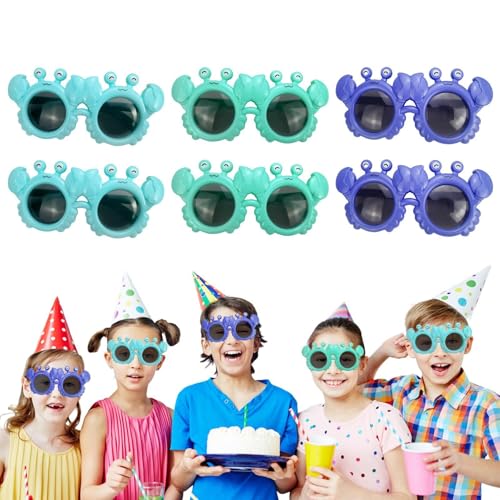 Euyehn Lustige Brille, verrückte alberne Sonnenbrille, transparente Gläser, mit gebogenen Bügeln, für Damen und Herren, Karneval Euyehn Lustige Brille, verrückte alberne Sonnenbrille, transparente Gläser, mit gebogenen Bügeln, für Damen und Herren, Karneval von Euyehn