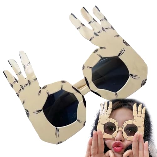 Euyehn Lustige Sonnenbrille | Spaßbrillen - Coole Neuheit Mit OK-Finger-Geste Als Fotostudio-Zubehör Für Rollenspiel Geburtstag Kurzvideos Interaktive Spiele Euyehn Lustige Sonnenbrille | Spaßbrillen - Coole Neuheit Mit OK-Finger-Geste Als Fotostudio-Zubehör Für Rollenspiel Geburtstag Kurzvideos Interaktive Spiele von Euyehn