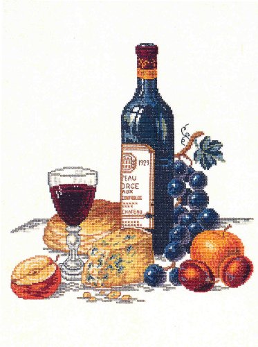 Eva Rosenstand Kreuzstich Set Käse und Rotwein Zählmuster Eva Rosenstand Kreuzstich Set Käse und Rotwein Zählmuster von Eva Rosenstand
