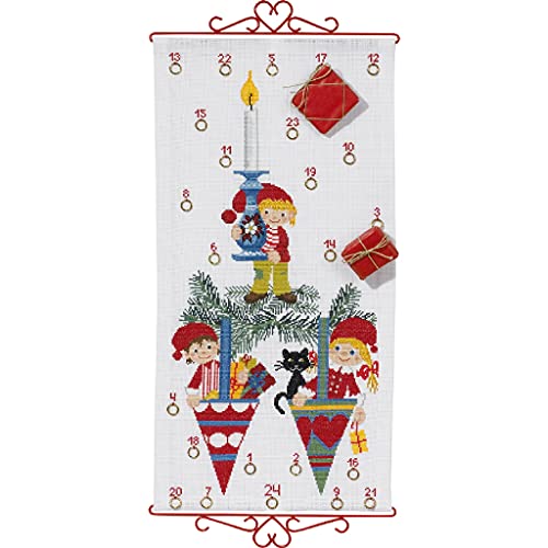 Eva Rosenstand Wandbehang Kreuzstich Set Adventskalender, 3 Zwerge Zählmuster Eva Rosenstand Wandbehang Kreuzstich Set Adventskalender, 3 Zwerge Zählmuster von Eva Rosenstand
