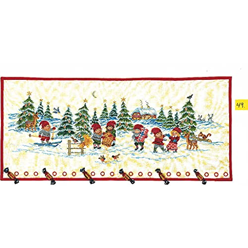 Eva Rosenstand Wandbehang Kreuzstich Set Adventskalender, Elfen im Schnee Zählmuster Eva Rosenstand Wandbehang Kreuzstich Set Adventskalender, Elfen im Schnee Zählmuster von Eva Rosenstand