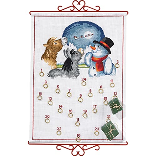Eva Rosenstand Wandbehang Kreuzstich Set Adventskalender, Schneemann mit Tieren Zählmuster, Multifarbig Eva Rosenstand Wandbehang Kreuzstich Set Adventskalender, Schneemann mit Tieren Zählmuster, Multifarbig von Eva Rosenstand