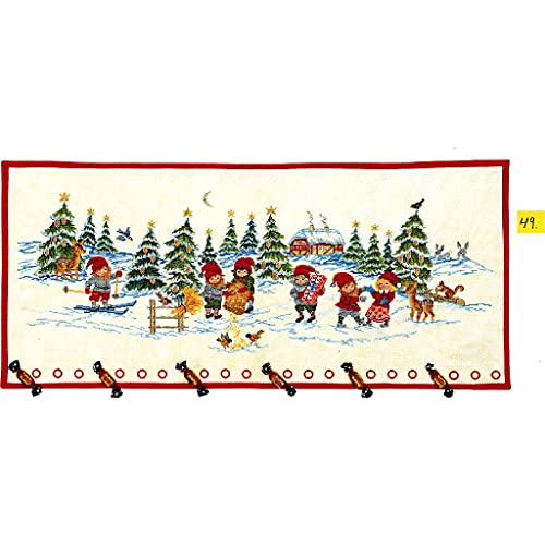 Eva Rosenstand Wandbehang Kreuzstich Set Adventskalender, Zwerge im Schnee Zählmuster, Multifarbig Eva Rosenstand Wandbehang Kreuzstich Set Adventskalender, Zwerge im Schnee Zählmuster, Multifarbig von Eva Rosenstand
