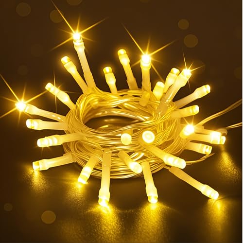 Lichterkette Außen Batterie Timer, 3 Meter 20LED Lichterkette Weihnachten mit 6 Stunden Timer, Wasserdicht Lichterkette für Innen, Weihnachten, Party, Zimmer, Hochzeit, Beleuchtung Deko, Warmweiß von EvaStary