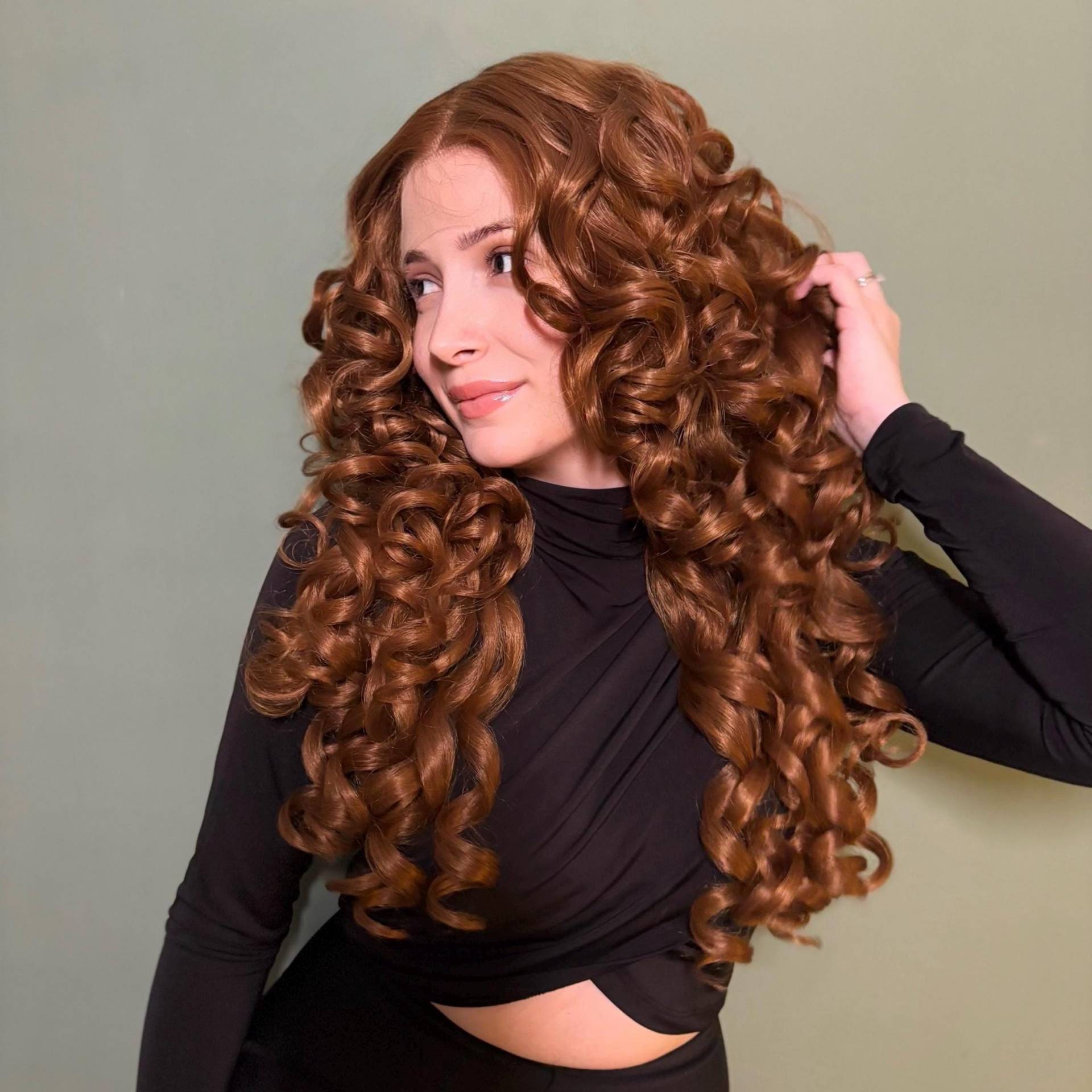 Lange Lockige Karamell Braun 13 X 6 Hd Lace Front Perücke Kleberlose Lange Lockige Karamell Braun 13 X 6 Hd Lace Front Perücke Kleberlose von Evanesswigs