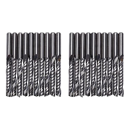 Evarbuild Router, 3,175 x 22 mm, einfach, Hartmetall, Erdbeere, 20 Stück Evarbuild Router, 3,175 x 22 mm, einfach, Hartmetall, Erdbeere, 20 Stück von Evarbuild