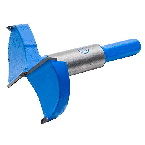 Forstner Bohrer Holzbearbeitung Lochsägenschneider 42 mm Durchmesser Scharnierbohrung Bohrer Lochsägenschneider für Holz Kunststoff Sperrholz 15mm-80mm （Packung mit 1） von Evazory